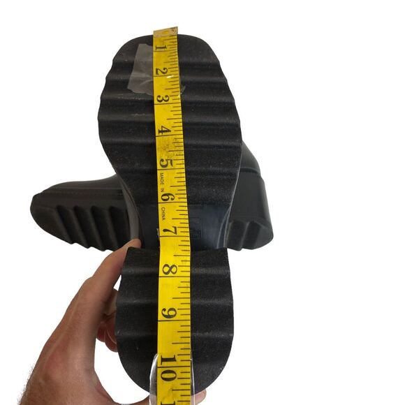 INC Eadin Ankle Bootie Faux Leather Faux Fur Trim Zipper Boots Womens Size 9 - Picture 9 of 16